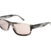 Lunettes de soleil rectangulaires Elevated en corne brillante Lunettes de soleil rectangulaires Elevated en corne brillante
