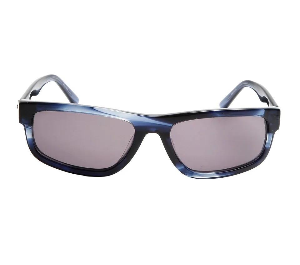 Lunettes de soleil rectangulaires Elevated en corne brillante Lunettes de soleil rectangulaires Elevated en corne brillante