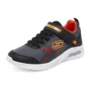 Microspec – Baskets de sport Zovox « Noir Gris Rouge »