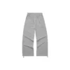 Pantalon casual droit avec logo « Gris »