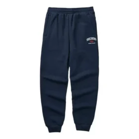 Pantalon décontracté coloré à taille élastiquée et doublure en polaire « Navy »