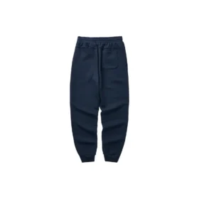 Pantalon décontracté coloré à taille élastiquée et doublure en polaire « Navy »