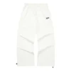Pantalon décontracté droit avec logo « Blanc »