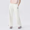 Pantalon décontracté droit avec logo « Blanc »