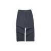 Pantalon de sport droit en tricot, taille moyenne, couleur unie « Gris »