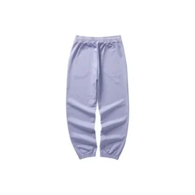 Pantalon de sport en tricot avec logo imprimé à la taille « Violet »