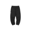 Pantalon de sport fuselé en molleton « Noir Gris »