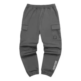 Pantalon droit de travail avec logo imprimé « Gris Noir Vert »