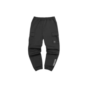Pantalon droit de travail avec logo imprimé « Gris Noir Vert »