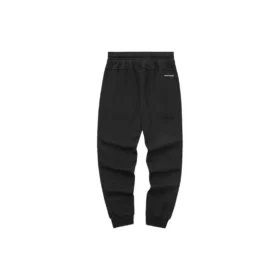 Pantalon en tricot à cordon de serrage uni de la série Hilarious Monster « Noir »