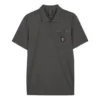 Polo graphique « Gris Blanc »