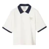 Polo imprimé logo « Blanc Noir »