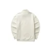 Pull basique à col rond et demi-zip en tissu tissé « Noir Blanc »
