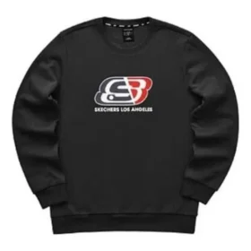Pull à col rond avec logo imprimé « Noir Rouge »