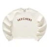 Pull à col rond avec logo imprimé « White Red »