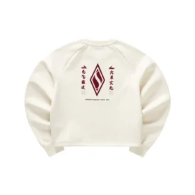Pull à col rond avec logo imprimé « White Red » Pull à col rond avec logo imprimé « White Red »
