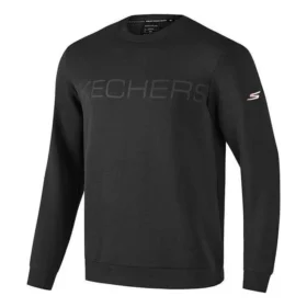 Pull à col rond avec logo sport imprimé « Noir »