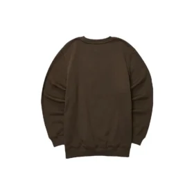 Pull à col rond décontracté avec imprimé « Brown Grey »