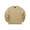 Pull à col rond imprimé de lettres « Beige »