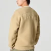 Pull à col rond imprimé de lettres « Beige »