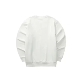 Pull à col rond imprimé de lettres de la série Diamond « Blanc Noir »