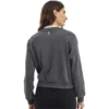 Pull à col rond imprimé de lettres « Gris Blanc »
