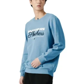 Pull à col rond imprimé de lettres « Teal »