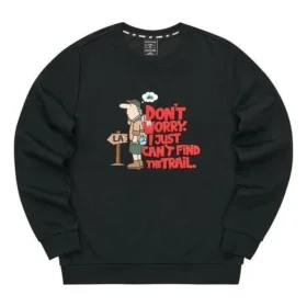 Pull à col rond imprimé « Noir Blanc Rouge »