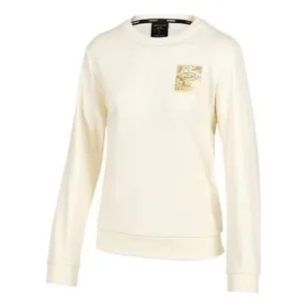 Pull à col rond Skechers x SKX avec logo imprimé « Blanc Jaune »