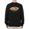 Pull à col rond Skechers x SKX avec logo imprimé « Noir Jaune »