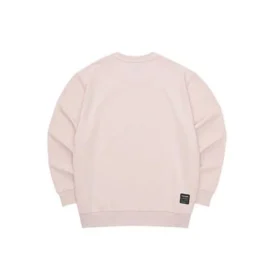 Pull à col rond Sport Letter « Rose Blanc »
