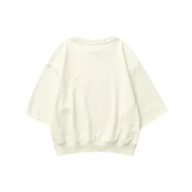 Pull décontracté à col rond imprimé de lettres « Beige » Pull décontracté à col rond imprimé de lettres « Beige »