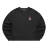 Pull décontracté à col rond « Noir Rouge »