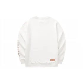 Pull décontracté à col rond « White »