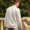 Pull décontracté à col rond « White »