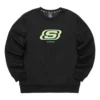 Pull de marque de la série Casual Colorful « Black Green »