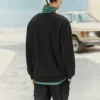 Pull de marque de la série Casual Colorful « Black Green »