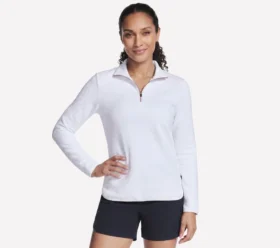 Pull en tricot doux Ottoman à fermeture éclair 1/4