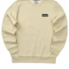 Pull à manches longues décontracté avec logo imprimé « Beige »