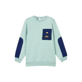 Pull à manches longues imprimé « Teal Blue »