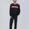 Pull-over en tricot imprimé Alphabet Skechers pour homme, noir