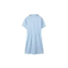 Robe à manches courtes ajustée à la taille avec logo imprimé « Blanc Noir Bleu »