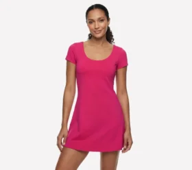 Robe à manches courtes et encolure dégagée Go Walk