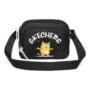 Sac à bandoulière simple avec logo graphique « Noir Blanc Jaune »