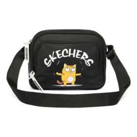 Sac à bandoulière simple avec logo graphique « Noir Blanc Jaune »