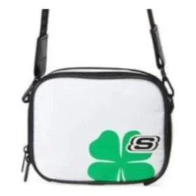 Sac à bandoulière simple avec logo motif trèfle « White Green »