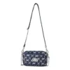 Sac à bandoulière unique en tissu ajustable décontracté « Navy White »