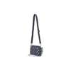 Sac à bandoulière unique en tissu ajustable décontracté « Navy White »