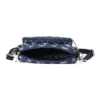Sac à bandoulière unique en tissu ajustable décontracté « Navy White »