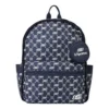 Sac à dos décontracté à imprimé lettres « Navy White »